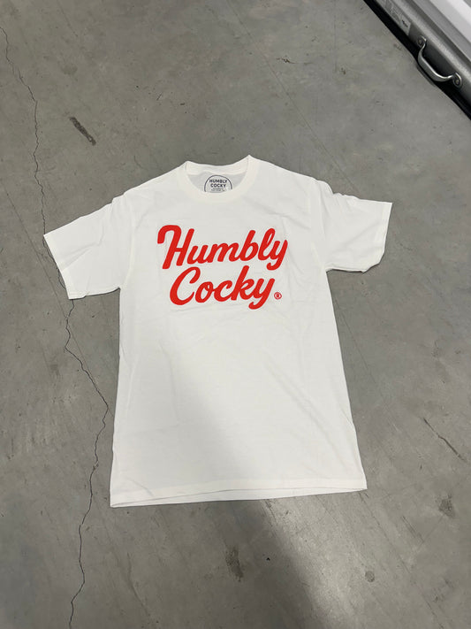 Humbly Cocky White T-Shirt